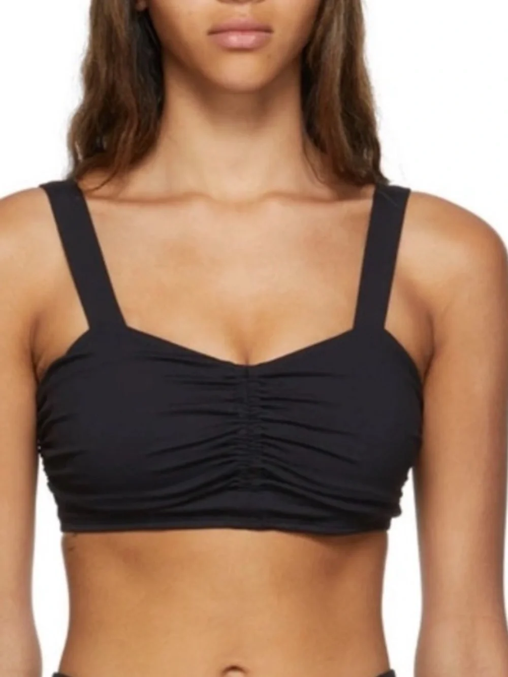 ALO yoga airbrush cinch bra black sports bra medium M